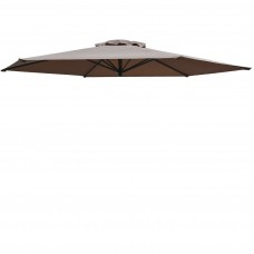 Replacement Patio Umbrella Canopy Cover for 11.5ft 8 Ribs Umbrella Taupe (CANOPY ONLY)-Taupe   563600367